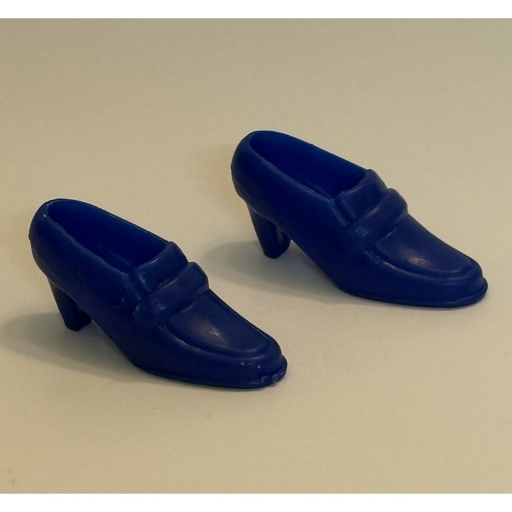 Barbie Mattel Closed Toe Loafer Heel Blue Shoes
